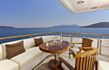 O'Rion Super Yacht for charter in Greece and Mediterranean. Morot Yacht charter in Greece. Saltwater Yachts