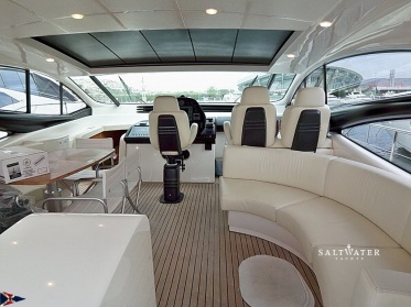 Pershing 62 used motor yacht for sale in Greece. Saltwater Yachts