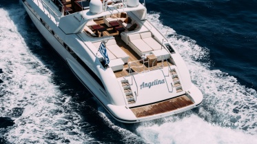 MY Angelina Mangusta 80 for charter in Greece. Saltwater Yachts